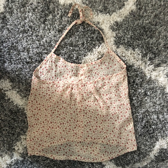 Brandy Melville Floral Halter Top - Picture 2 of 4